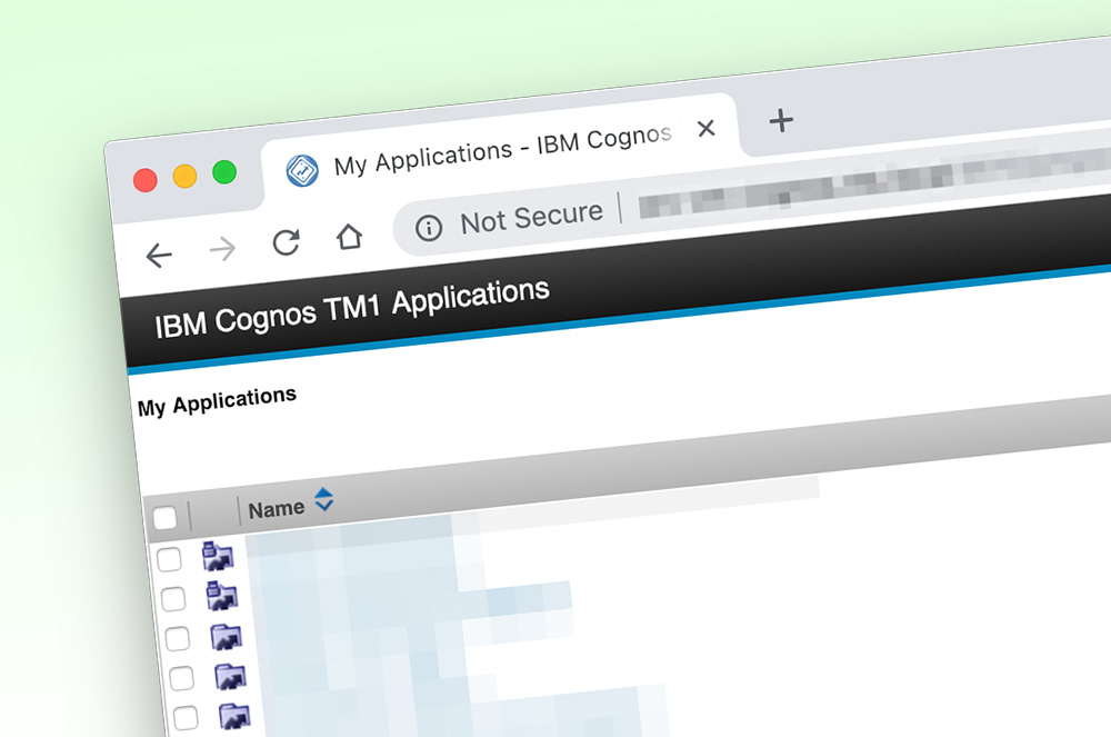 Change Cognos TM1 Applications default load order