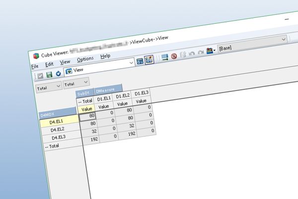 Definition of system lines in Cognos TM1 Views files (.vue)